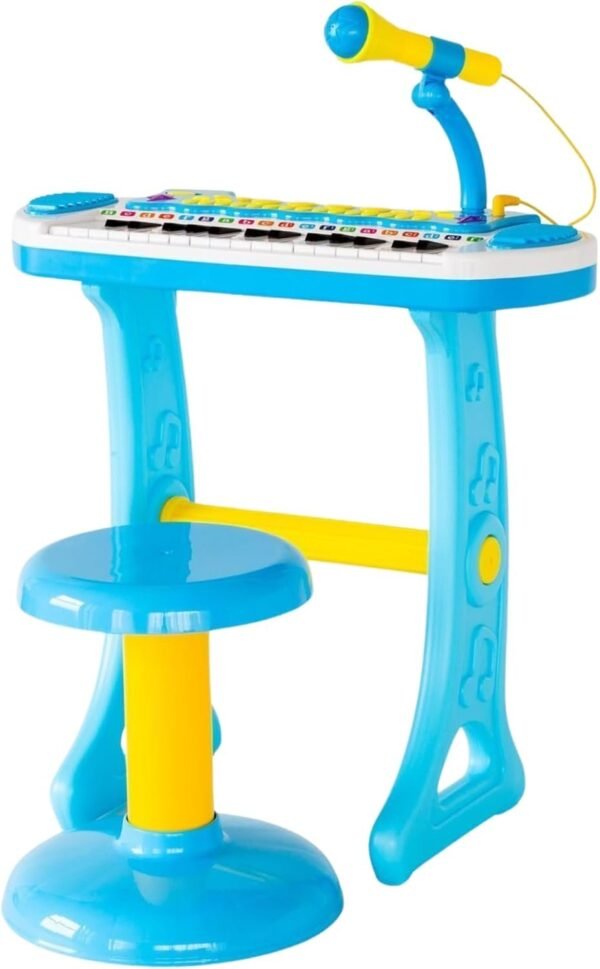Best For Home Electronic Organ Piano Keyboard Microphone Stool Sounds and Lights