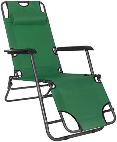 4myBaby GmbH Best for Garden – Easy Relax Klappbarer und verstellbarer Liegestuhl mit Kopfpolster, erhältlich in zwei Farben