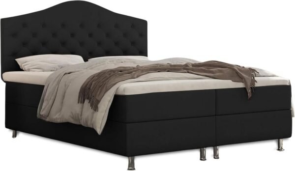 Best For Home Boxspringbett Glamour Bonellfederkern inkl. 7-Zonen Topper T-30 - Boxspringbett mit Bettkasten