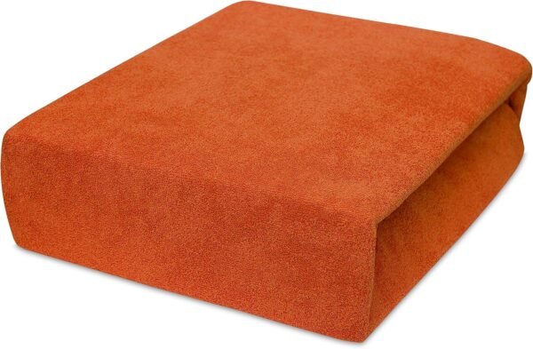 Best for Kids Spannbettlaken Spannbetttuch 100% Baumwolle Jersey in 22 Farben und 9 Größen (80x180, Rostbraun)