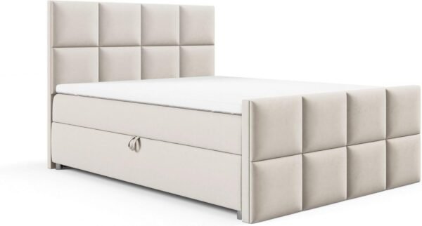 Best For Home - Trinity K-2 Lux Boxspringbett | Boxspringbett mit Bettkasten | Boxspringbett mit Matratze und Topper | Polsterbett  | Boxspringbett  | Boxspringbett mit Lieferung