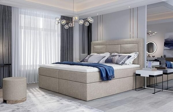 Best for Home Boxspringbett Vivre Bonellfederkern inkl. Topper 180x200 Cover 02