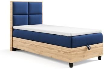 Best For Home Boxspringbett mit Bettkasten Trinity K-2 Plate Single Bonellfederkern inkl. Topper   Home & Kitchen