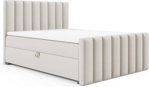 Best For Home - Trinity K-2 Lux Boxspringbett | Boxspringbett mit Bettkasten | Boxspringbett mit Matratze und Topper | Polsterbett | Boxspringbett mit Lieferung und Aufbauservice