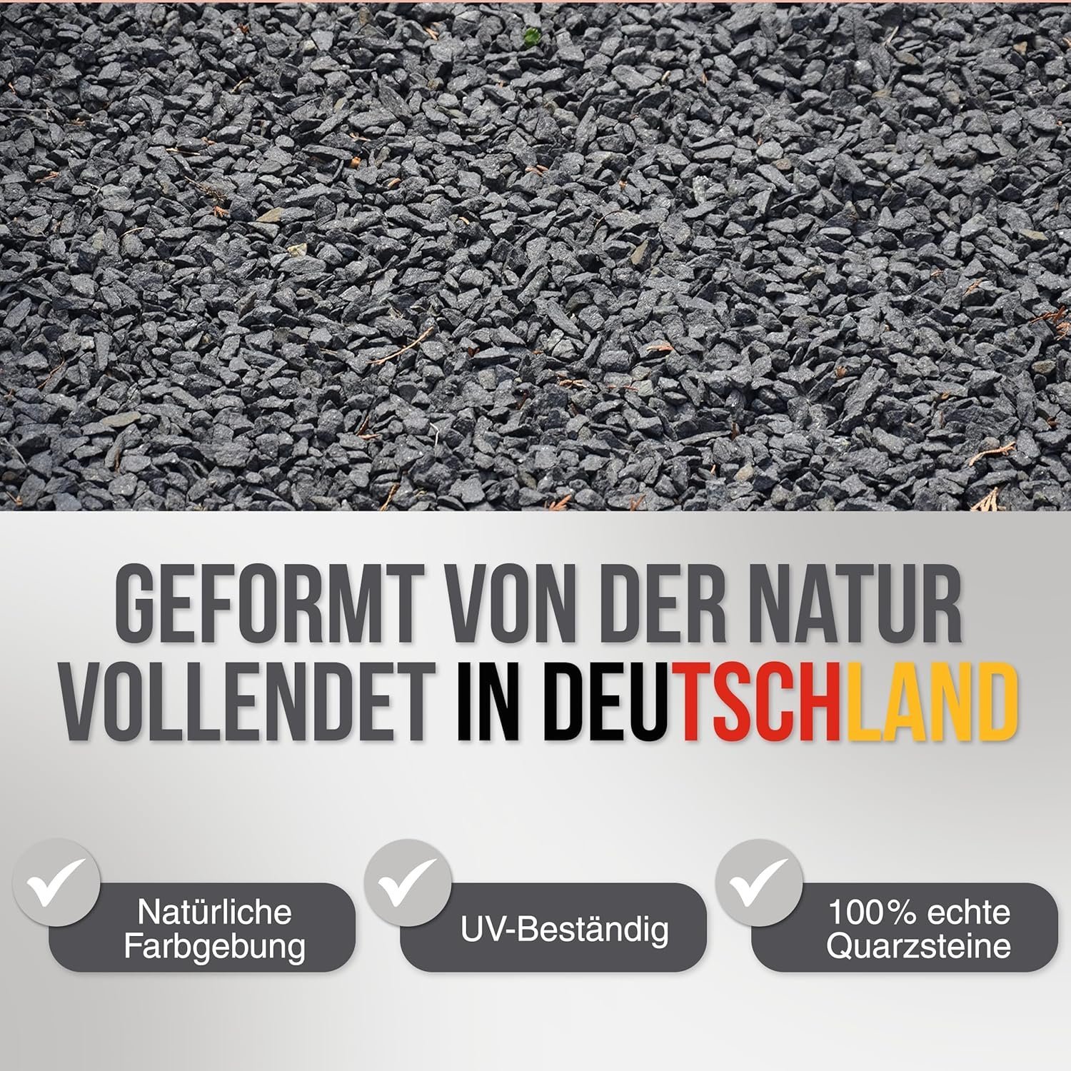 4myBaby GmbH Best for Garden Granit Ziersplitt schwarz 16-22 mm umweltfreundlich klein Kies Splitt Natur bunt für Beete, Wege & Gartenteiche Zierkies 10 kg-500 kg zur Auswahl (10 kg) - Image 4