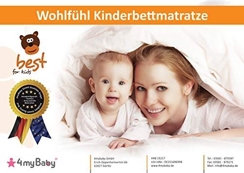 Best For Kids Kinderbettmatratze - für Allergiker geeignet - 60 x 120 cm - in 6 verschiedenen Designs erhältlich - auf Schadstoffe geprüft - Qualitätssiegel - 100% Baumwolle - Image 6