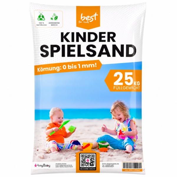 Best for Kids Spielsand Quarzsand Sand für Sandkasten Dekosand Zertifizierte Qualität TOP Qualität