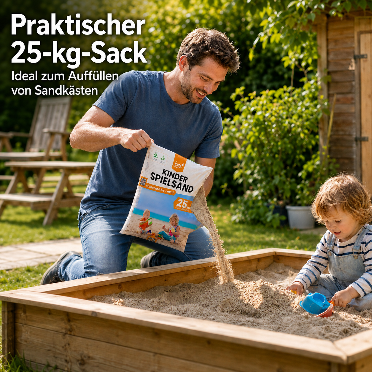Best for Kids Spielsand Quarzsand Sand für Sandkasten Dekosand Zertifizierte Qualität TOP Qualität - Image 5