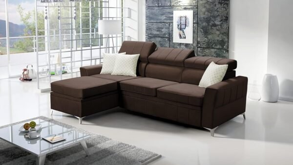 Ecksofa Barry I mit Schlaffunktion und praktischer Bettzeugablage - Ihr komfortabler Rückzugsort in einem!
