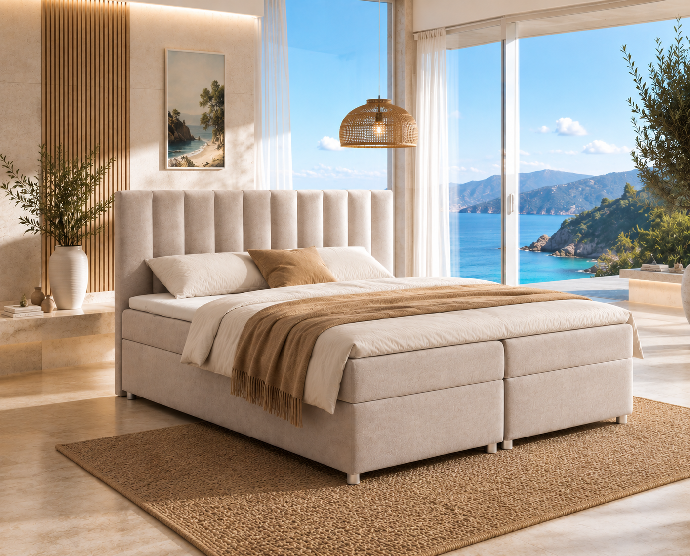 Best For Home Boxspringbett mit Bettkasten Trinity K-10 Bonellfederkern inkl. Topper, mit Lieferung