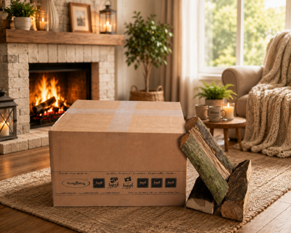 Best For Home Kaminholz 100 % Eiche, 25 cm Scheite, ofenfertig & trocken (30 kg)