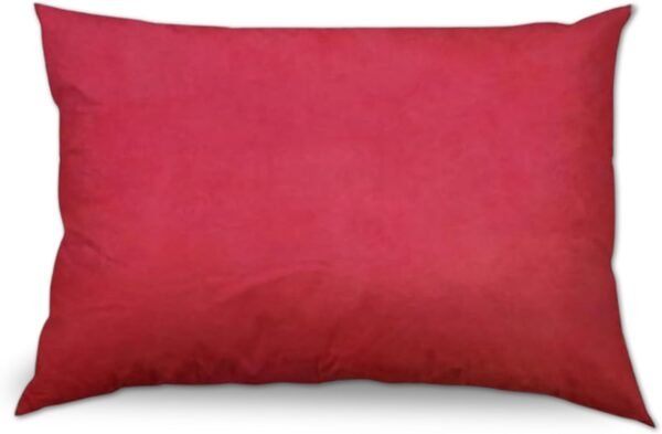 Best For Home | Beerenrotes Kissen mit hypoallergenem Baumwoll-Inlett und weicher Hohlfaserfüllung – Ergonomisches, waschbares Kissen