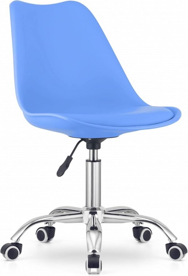 Best For Home | Ergonomischer Drehstuhl – Höhenverstellbarer Schreibtischstuhl ohne Armlehnen mit Netzrücken & gepolsterter Sitzfläche