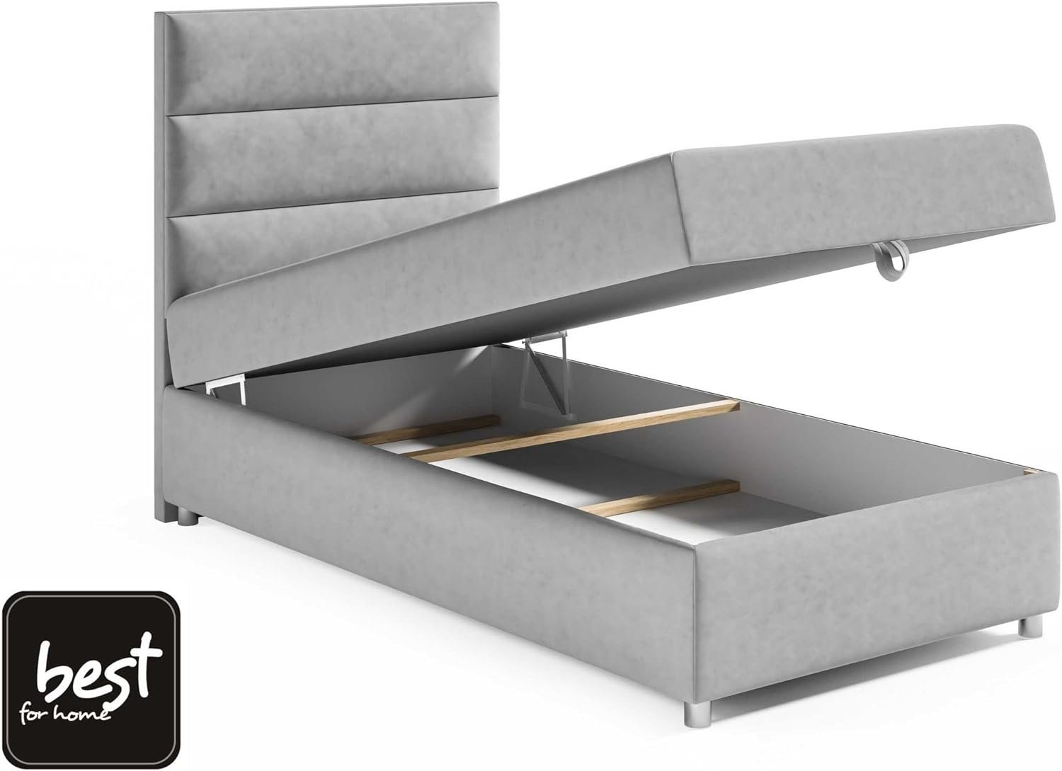 Best for Home Boxspringbett Trinity K-4 mit 7-Zonen Bonellmatratze, Stauraum & Lieferung bis Bordsteinkante - Image 3