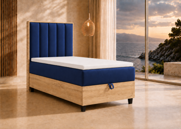Best For Home Boxspringbett mit Bettkasten Trinity K-10 Plate Single Bonellfederkern inkl. Topper, mit LieferungAufbauservice
