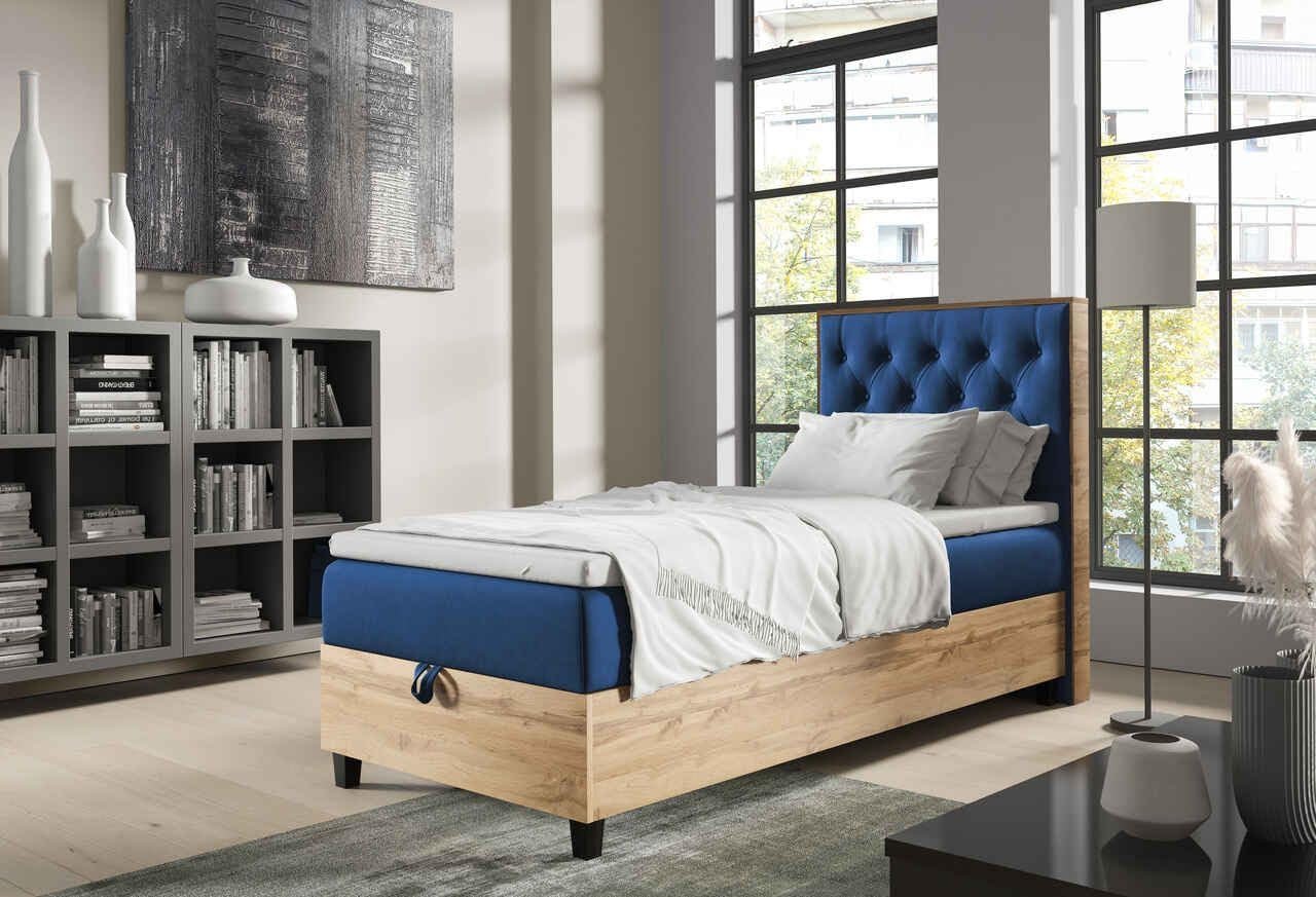 Best For Home Boxspringbett mit Bettkasten Trinity K-14 Plate Single Bonellfederkern inkl. Topper, mit LieferungAufbauservice - Image 2