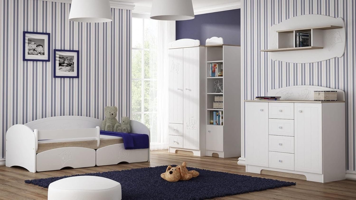 Kinderzimmer Komplett Set Marine A 6-teilig Kinderzimmer Komplett Set Marine A 6-teilig