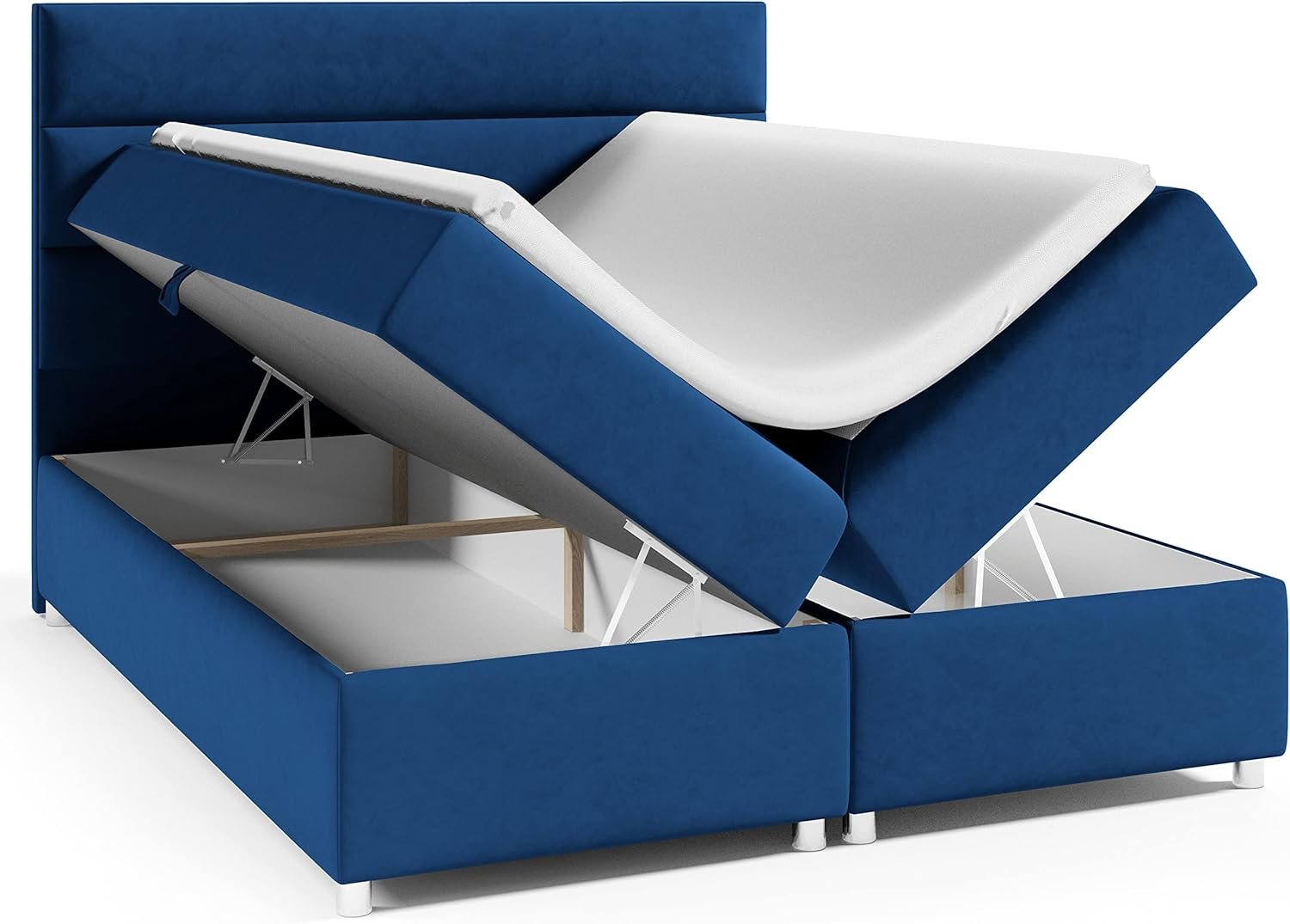 Best For Home | Boxspringbett Trinity K-1 | Bonellfederkern H3 & ca. 5 cm Topper | Bettkasten mit Federmechanismus - Image 2