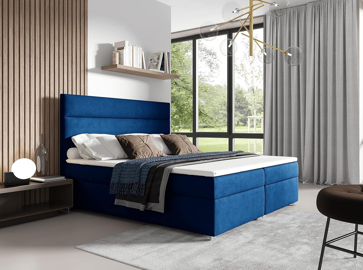 Best For Home | Boxspringbett Trinity K-1 | Bonellfederkern H3 & ca. 5 cm Topper | Bettkasten mit Federmechanismus - Image 6