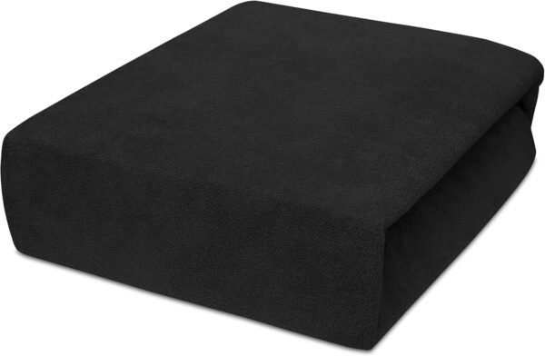 Best for Kids Spannbettlaken Spannbetttuch 100% Baumwolle Jersey in 22 Farben und 9 Größen (80x180, Schwarz)