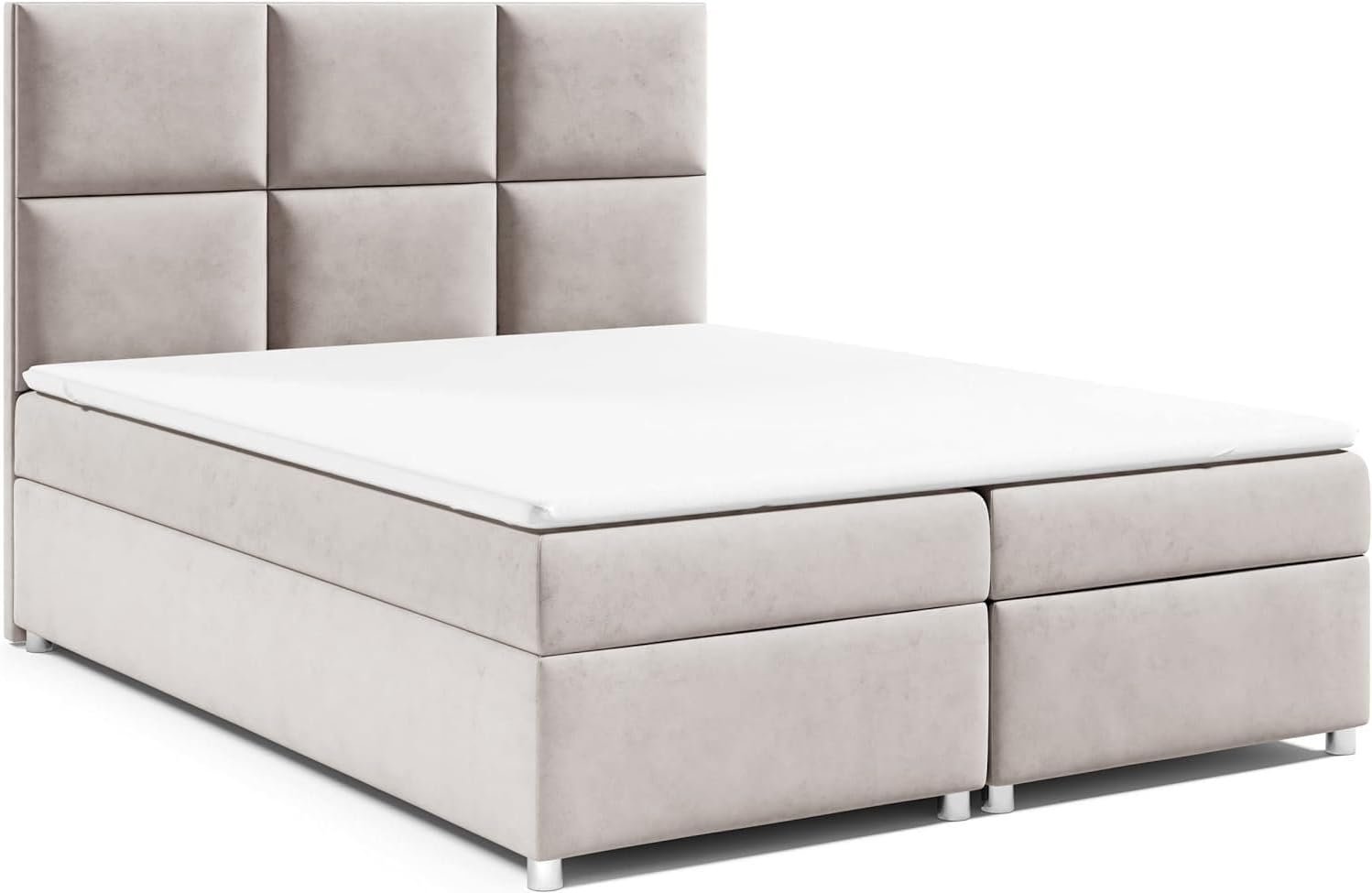 Komfort-Boxspringbett mit Bettkasten, Bonellfederkern und Topper inkl. Aufbau, Lieferung & Altentsorgung