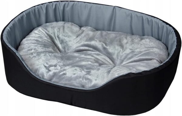 Hundebett Tierbett Katzenbett (Grau, 68x57)