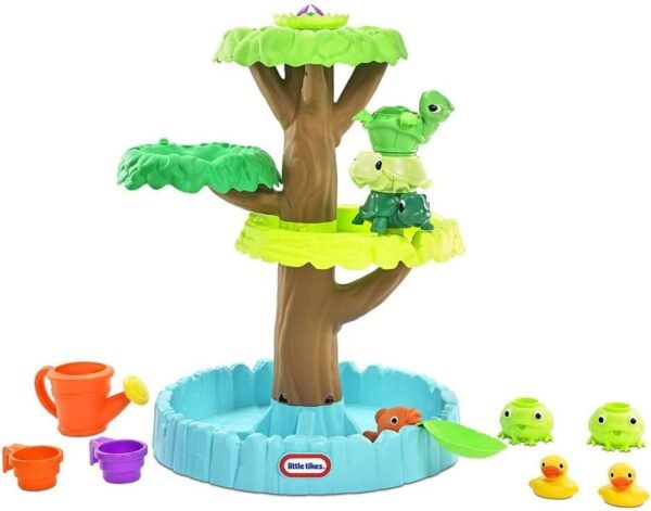 Little Tikes Magic Flower Wasserspieltisch | Outdoor Wasserspielset für Kinder 2–6 Jahre | 7 Zubehörteile inklusive | Kreatives sensorisches Gartenspielzeug