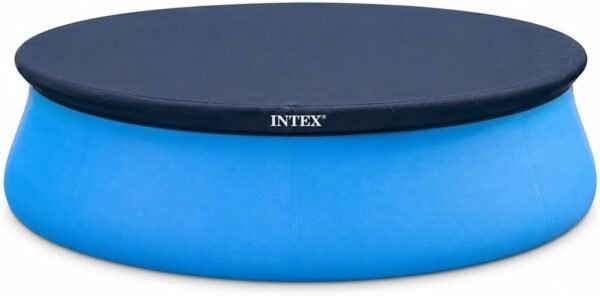 Intex Abdeckplane für Easy-Set Pool 366 cm, PVC Poolabdeckung, Wetterfest, Blau