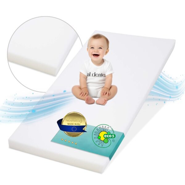 Best For Kids Babymatratze 70x140 cm, PUR Schaumstoff Kinderbettmatratze RG25/44 ohne Bezug