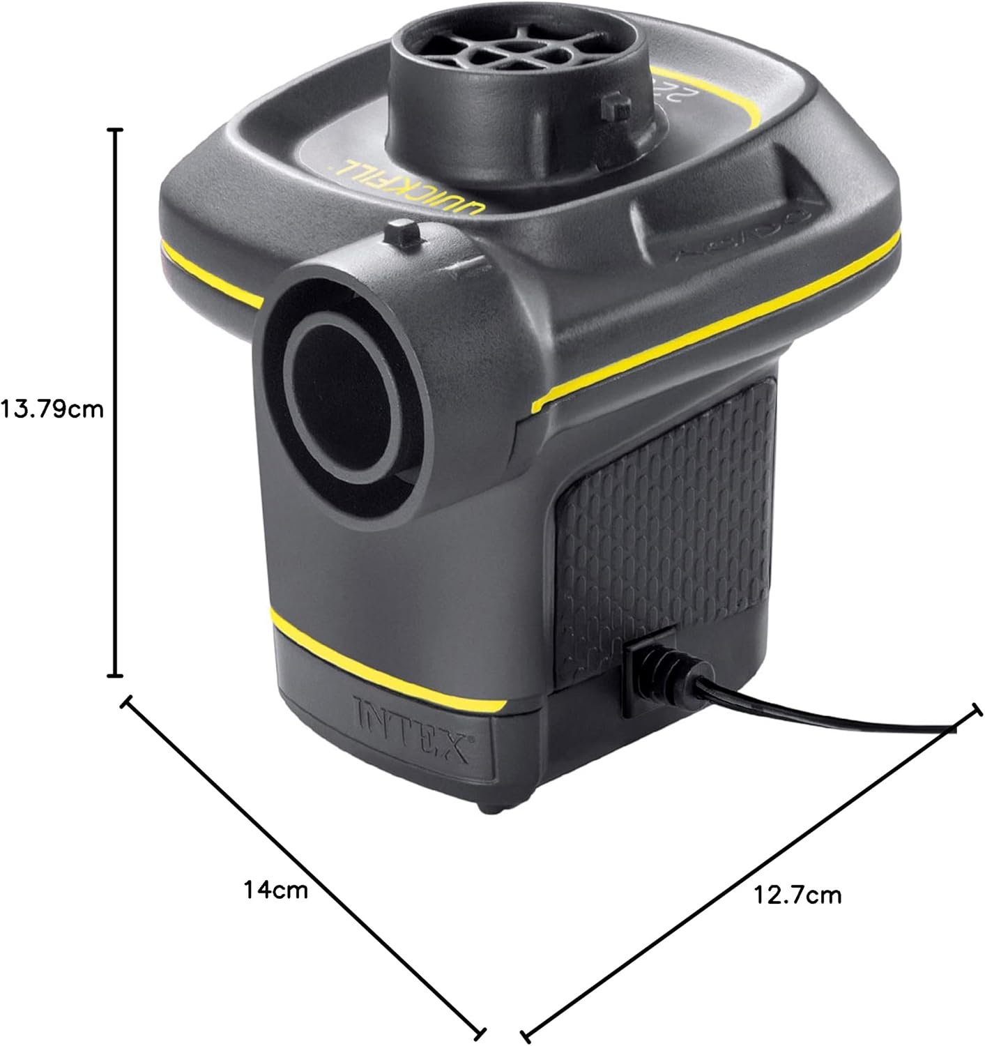 Intex 230V Quick-Fill Elektrische Luftpumpe mit AC/DC Anschluss und 3 Ventiladaptern - Image 3