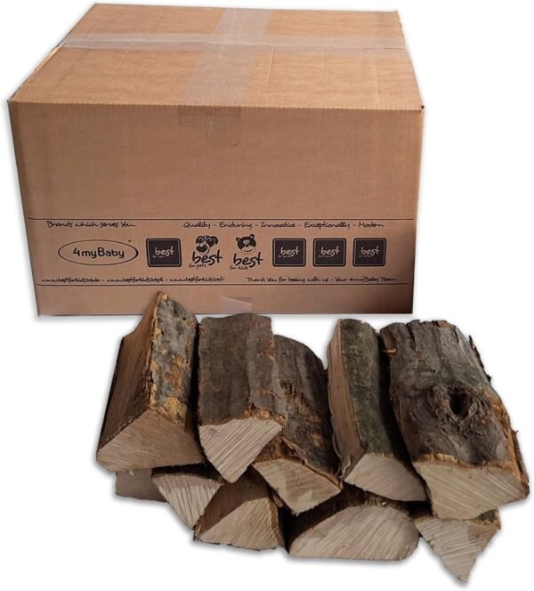 Best For Home Eichenholz Brennholz 25 cm, ofenfertig Kaminholz für Kamin, Grill & Feuerschale